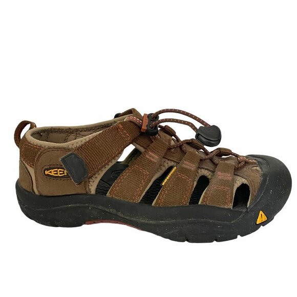 Keen Kids Brown Newport Outdoor Sport Active Leather Textile Sandals Size 3 - Picture 2 of 10
